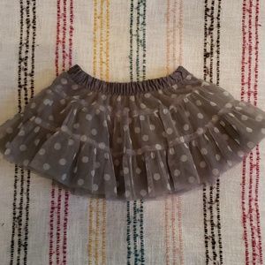 Carters grey/white polka dot tutu